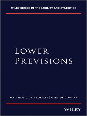 cover image of Lower Previsions